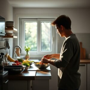 Relógio circular destacando as 16 horas de jejum e 8 horas de alimentação do protocolo jejum intermitente